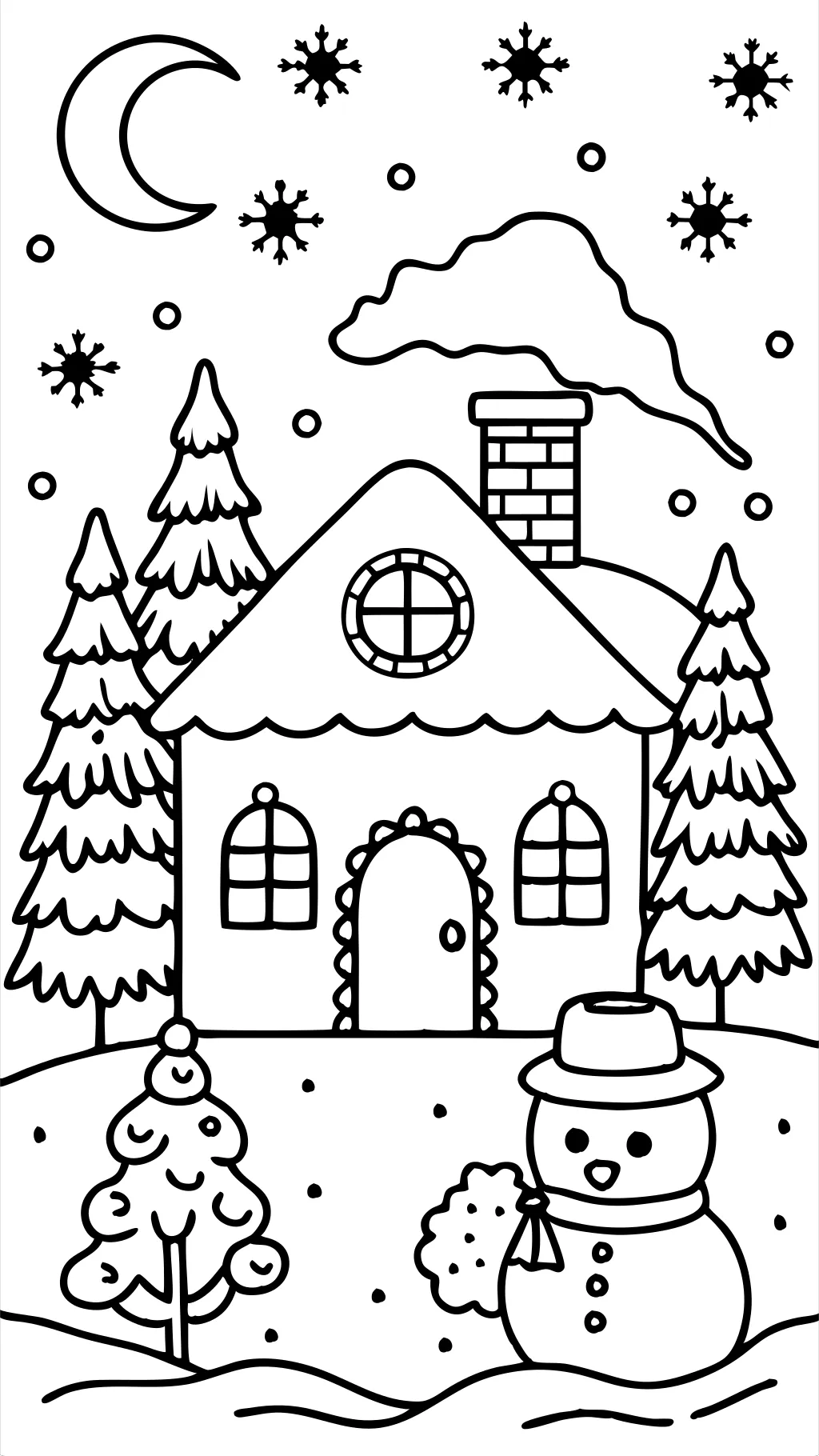 december coloring page